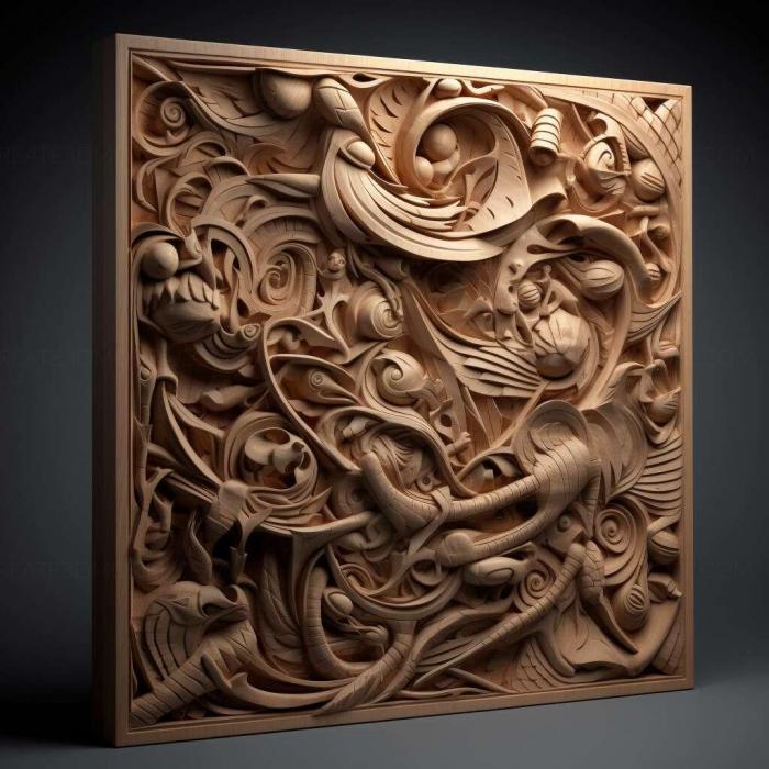 نموذج ثلاثي الأبعاد لآلة CNC 3D Art 